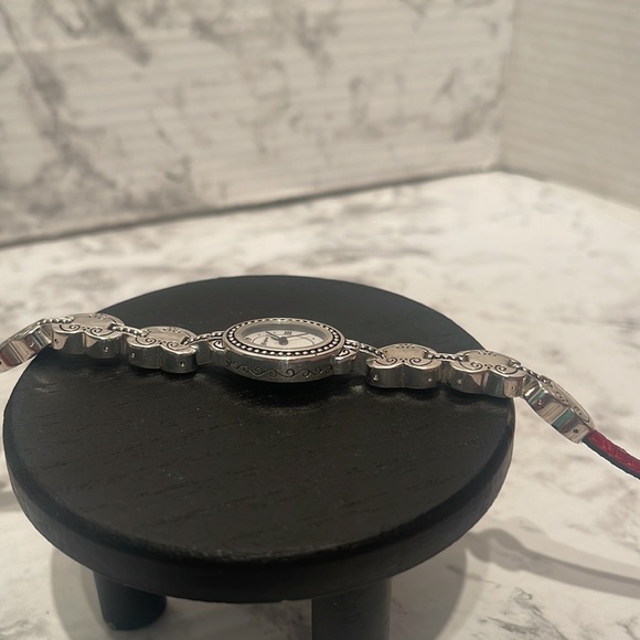 Brighton Tyler watch Reversible leather band with silver tone hearts - Picture 6 of 12